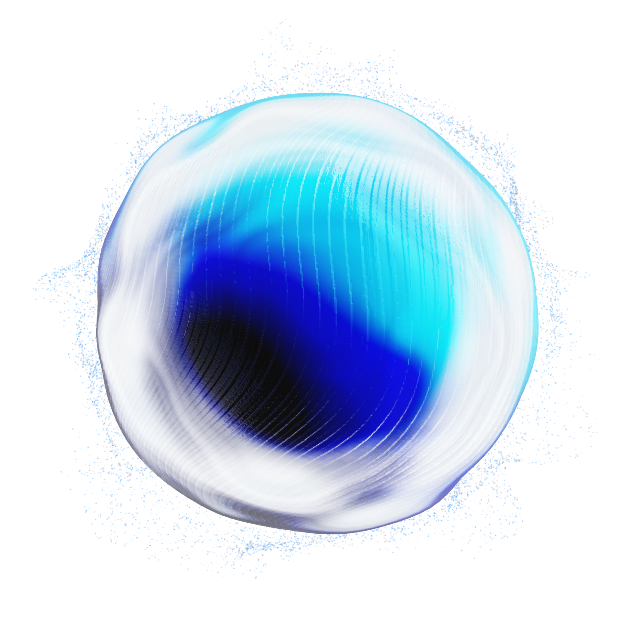 Orb with practicle Orb with practicle